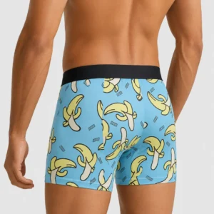 Innerfit Premium Banana Print Boxer Briefs for Men | Ultra-Soft Stretch | Breathable Mid-Rise Everyday Underwear (PACK OF 3)
