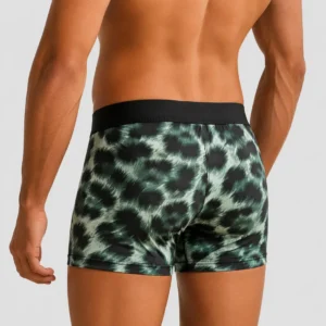 Innerfit Premium Men's Ocean Marble Boxer Briefs – Black & Aqua | Ultra Soft, Breathable & 4-Way Stretch (PACK OF 3)
