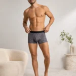 Innerfit Cosmic Charcoal Print Boxer Briefs for Men | Ultra-Soft Stretch | Premium Everyday Comfort (PACK OF 3)