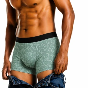 Innerfit Premium Men's Mint Green Cartoon Print Boxer Briefs – Ultra Soft, Breathable & 4-Way Stretch (PACK OF 3)