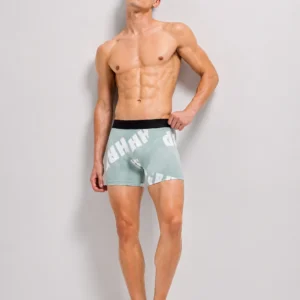 Innerfit Premium Men's Graphic Print Boxer Briefs – Mint Green | Ultra Soft, Breathable & 4-Way Stretch (PACK OF 3)