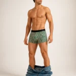 Innerfit Forest Green Tribal Print Boxer Briefs for Men | Ultra-Soft Stretch | Premium Performance Underwear (PACK OF 3)