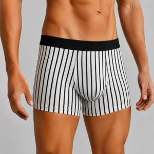 InnerfitPremium Men's Striped Boxer Briefs – Ultra Soft Stretch Trunks | Breathable Comfort & Modern Fit (PACK OF 3)