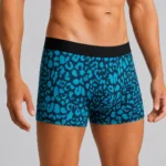 Innerfit Premium Men's Blue Leopard Print Boxer Briefs – Ultra Soft, Breathable & 4-Way Stretch (PACK OF 3)