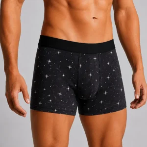 Innerfit Midnight Galaxy Print Boxer Briefs for Men | Ultra-Soft Stretch | Breathable Everyday Comfort (PACK OF 3)