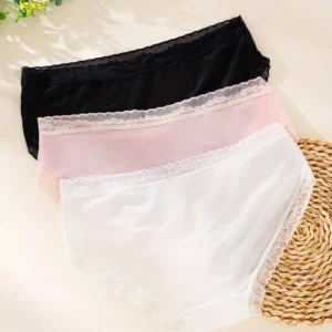Luxury Women’s Seamless Underwear | Ultra-Soft Breathable Stretch Mid-Waist Panties for Daily Comfort( PACK OF 3 )