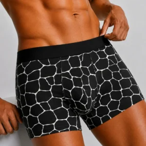 Innerfit Premium Black Stone Print Boxer Briefs (PACK OF 3)
