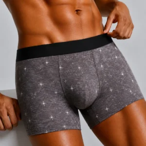 Innerfit Cosmic Charcoal Print Boxer Briefs for Men | Ultra-Soft Stretch | Premium Everyday Comfort (PACK OF 3)