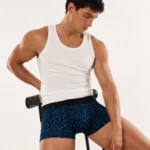 Innerfit Premium Men's Blue Leopard Print Boxer Briefs – Ultra Soft, Breathable & 4-Way Stretch (PACK OF 3)