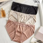 Women’s Satin Silk Panty Combo Pack of 3 | Soft Glossy Bikini Briefs | Comfortable Stretchable Everyday Innerwear
