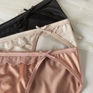 Women’s Satin Silk Panty Combo Pack of 3 | Soft Glossy Bikini Briefs | Comfortable Stretchable Everyday Innerwear