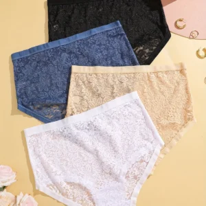 Women’s Ultra-Soft Seamless Panties | Breathable Stretch Mid-Waist Underwear for Everyday Comfort(PACK OF 4)